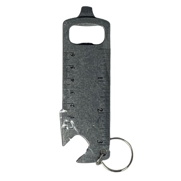 Multifunction Keychain Bottle Opener Wrench Screwdriver Ruler Tool - Picture 1 of 2